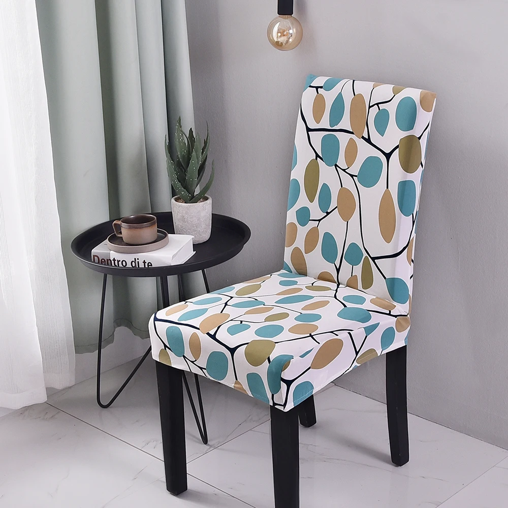Съемные чехлы на стулья с цветочным принтом, эластичные чехлы на стулья для свадьбы, банкета, складные чехлы на стулья для гостиниц, высокое качество - Цвет: as picture