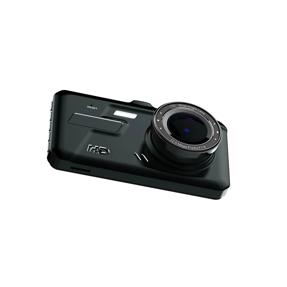 HD 1080P Автомобильный видеорегистратор с двумя объективами, видеокамера с сенсорным экраном, видеорегистратор ночного видения, автомобильный детектор, безопасное напоминание 5