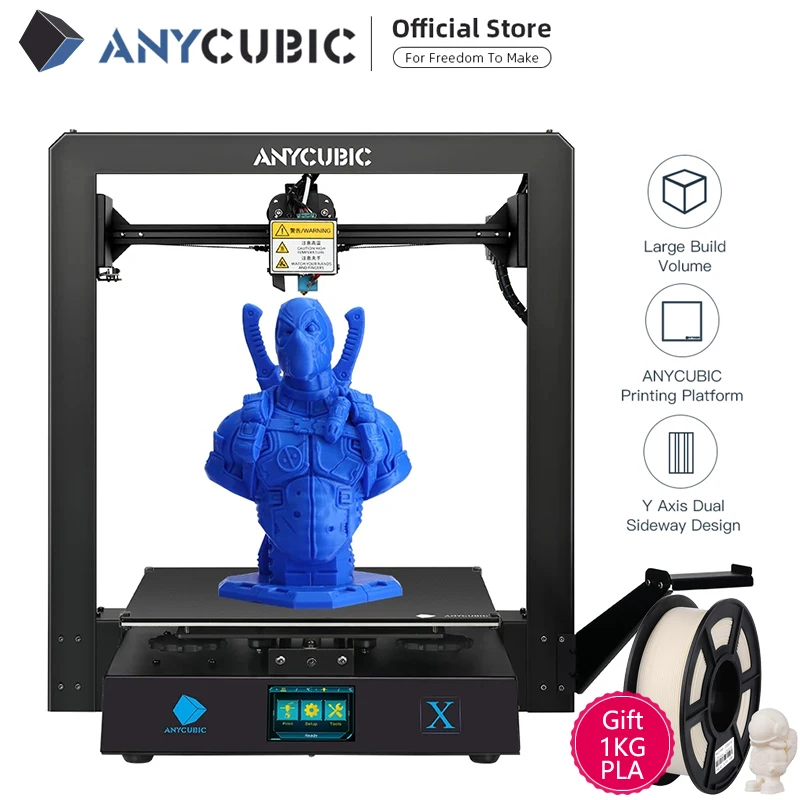 ANYCUBIC 3D Принтер 4Max Pro Большой Плюс Размер FDM Impresora 3d Diy комплект Модульная