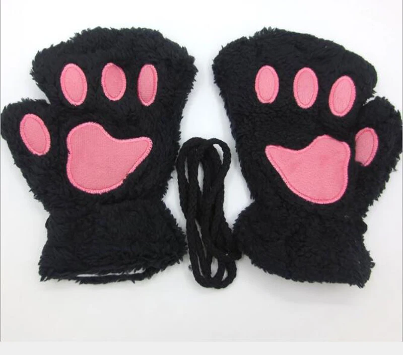 Fluffy Cat Paw Gloves - 31 - Kawaii Mix