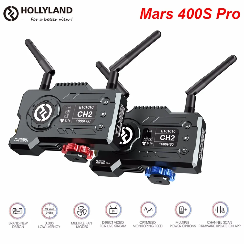 Hollyland MARS 400S PRO Wireless Video Transmission System HD Image Transmitter Receiver SDI 1080P for Photography Video
