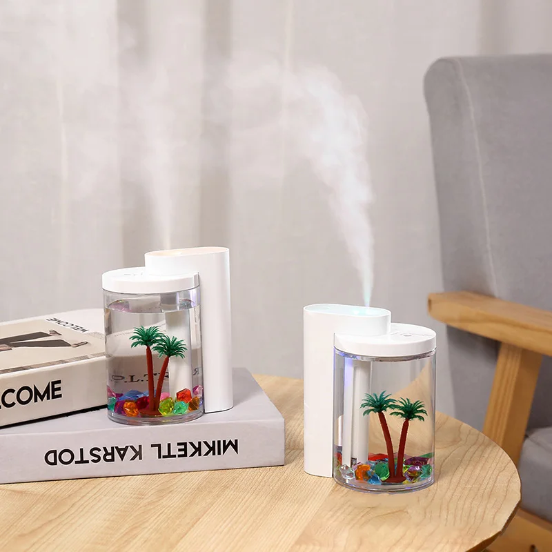 

Electric Air Humidifier Oil Diffuser MiNi 3D Landscape Aroma Diffuser USB Air Atomizer Night Light Office Car Humidifier