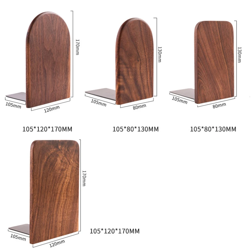 Adjustable Book Holder Bookend Bookends Desk Stand Books Wood Book