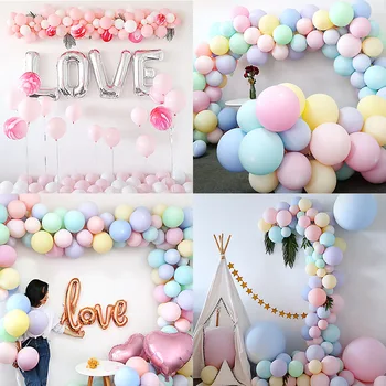 

New 10 Inch 10pcs Latex Balloon Wedding Decoration Baby Shower Kid Favor Birthday Party For Decor Pink Rose Blue Balls Supplies