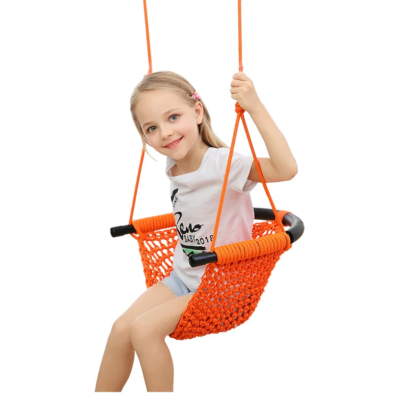 Регулируемые детские качели в помещении и на открытом воздухе, детские игрушки, домашние качели, уличные Детские Висячие кресла, детское веревочное сиденье