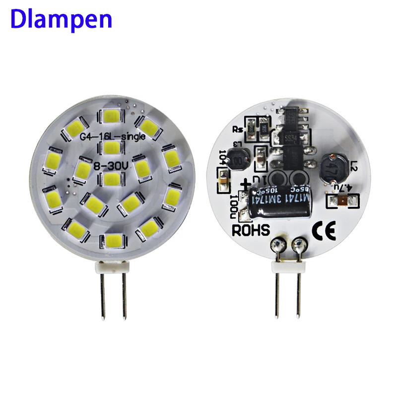 Ledlamp G4 Светодиодная лампа круглая 12 в 24 супер 2 Вт замена галогенная точечное