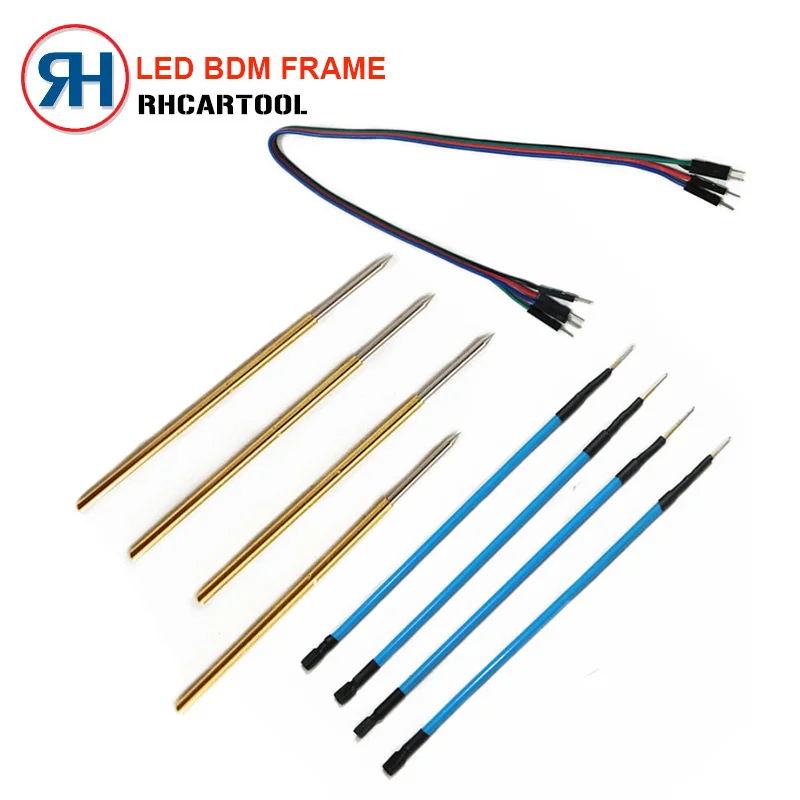Красный Светодиодный программатор рамы BDM полный набор для KESS/KTAG/Fgtech Galletto/BDM100 ECU чип тюнинговый инструмент для автомобиля с 4 ручками зонда - Цвет: Красный