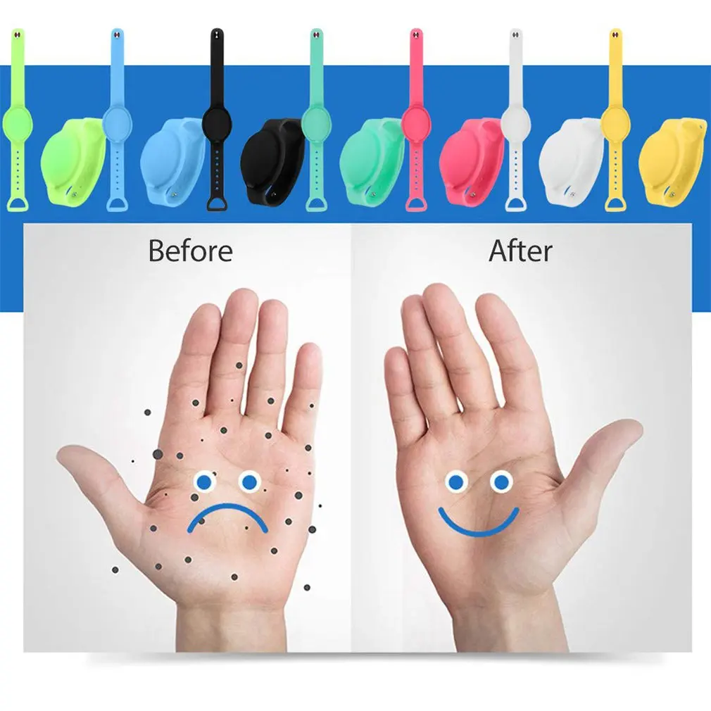 

Liquid Wristband Hand Dispenser Silicone Refillable Wristband Easy To Clean Your Hand Or Body By Lightly Press
