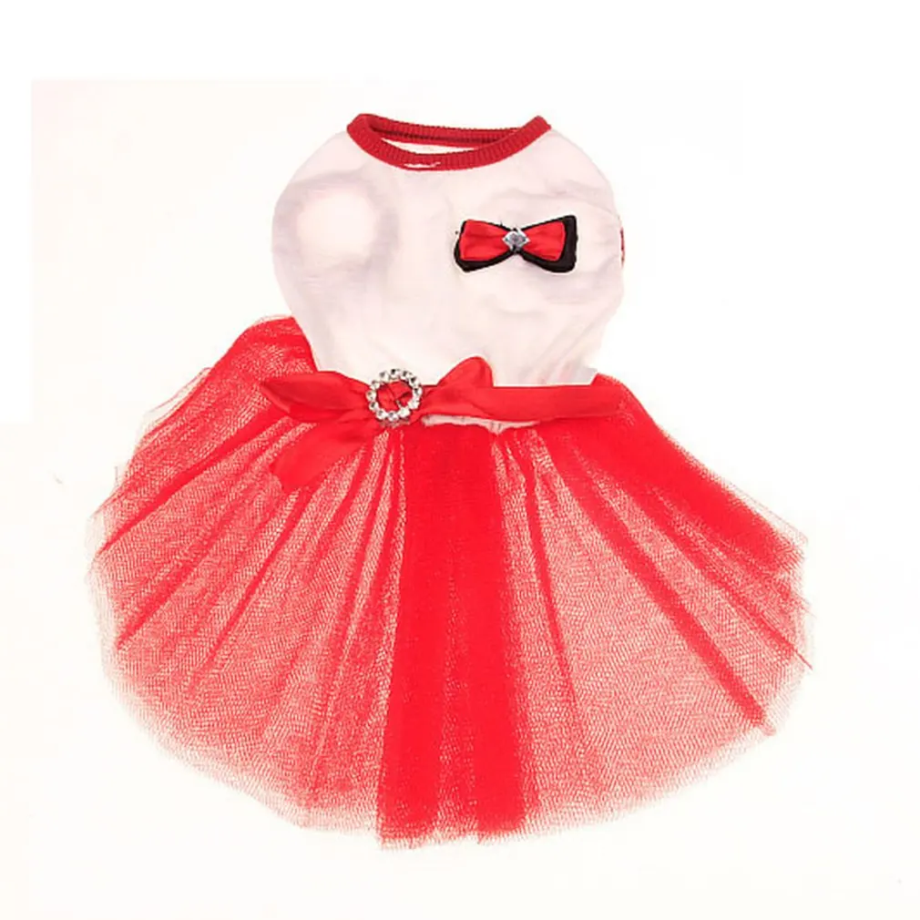 Teddy Hot Diamond Wedding Dress Pet Clothing Spring And Summer Dog Clothes Bomei Than Bear Princess Skirt