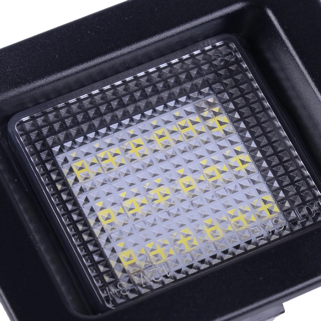 DWCX 2 шт. 3W 12V черные высокие Мощность дыма номерной знак светодиодный светильник 6500K подходит для Ford F150