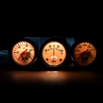 

Water Triple Pressure gauge kit Pressure Z-1/2" 100psi Kit 8-16V Chrome