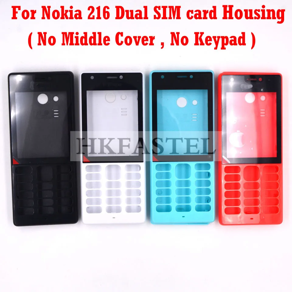 HKFASTEL высокое качество корпус клавиатуры для Nokia 216 Dual SIM карты чехол для мобильного телефона с клавиатурой