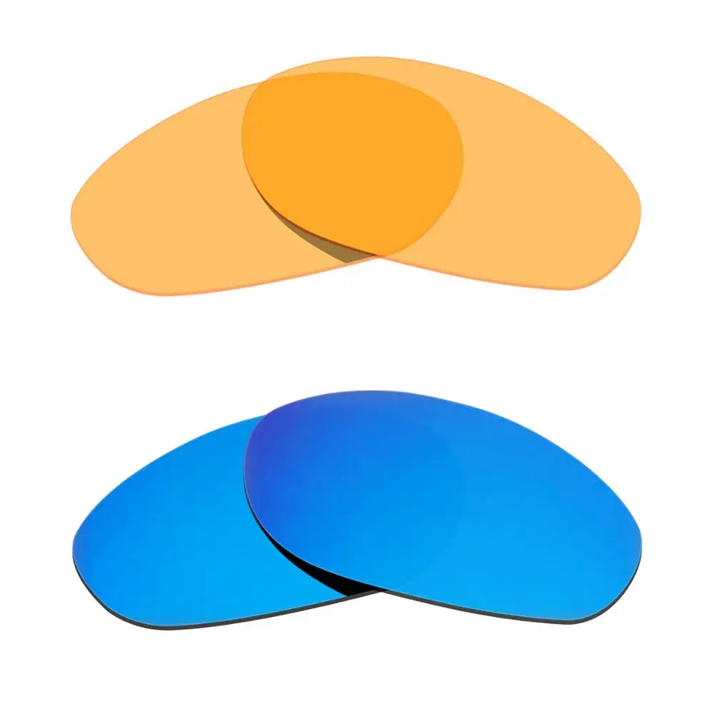 

HKUCO For Monter Dog Sunglasses Replacement Polarized Lenses 2 Pairs - Blue & Transparent Yellow