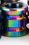 multicolor 3 цвета 10 мм* 6 мм бусы на веревочке из титанового сплава для паракордового браслета аксессуары для выживания DIY Подвеска пряжка для ножевые ремни - Цвет: multicolor