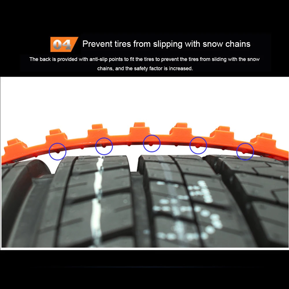 10 шт. универсальные автомобильные шины зимние колесные цепи зимняя Нескользящая износостойкая противоскользящая аварийная нейлоновая цепь для автомобиля грузовик внедорожник