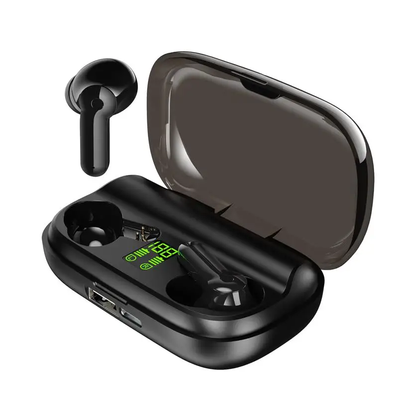 TWS Wireless Earphones Noise Canceling HiFi Mini In ear Headset 2200mAh Charging Box for iOS Android Earphone Bluetooth 5 0