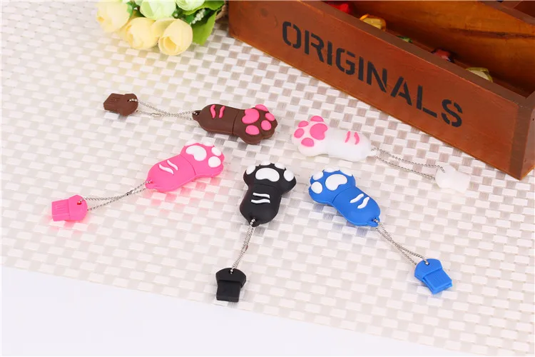 Cute Colourful Cat paw USB flash Drive Memory Stick