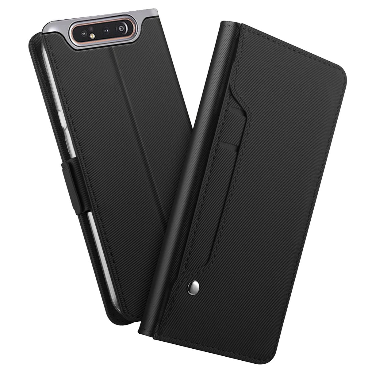 Чехол для Samsung Galaxy A80 из искусственной кожи чехол-кошелек с откидной подставкой