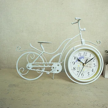 

Vintage Decorations Bicycle Model Clock For Home Decor Antique Miniatures Creativity Desk Accessories Decoracion Hogar Vintage