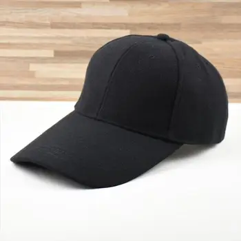 

Beckyruiwu Drop shipping Winter Dad Outdoors Large Size Felt Sport Hats Big Bone Men Plus Size Wool Baseball Cap 55-60cm 60-65cm