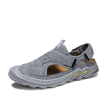 

ete air 2020 on for Men Breathable men rubber verano Casual breathable couple shoe transpirables blade sandals slip cuir man da