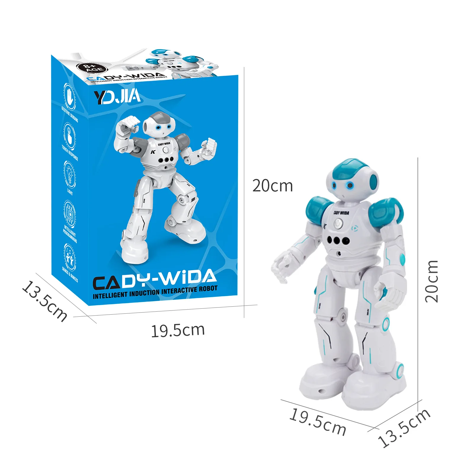 RC Remote Control Robot Smart Action Walk Dancing Gesture Sensor Toy Gift  CA 