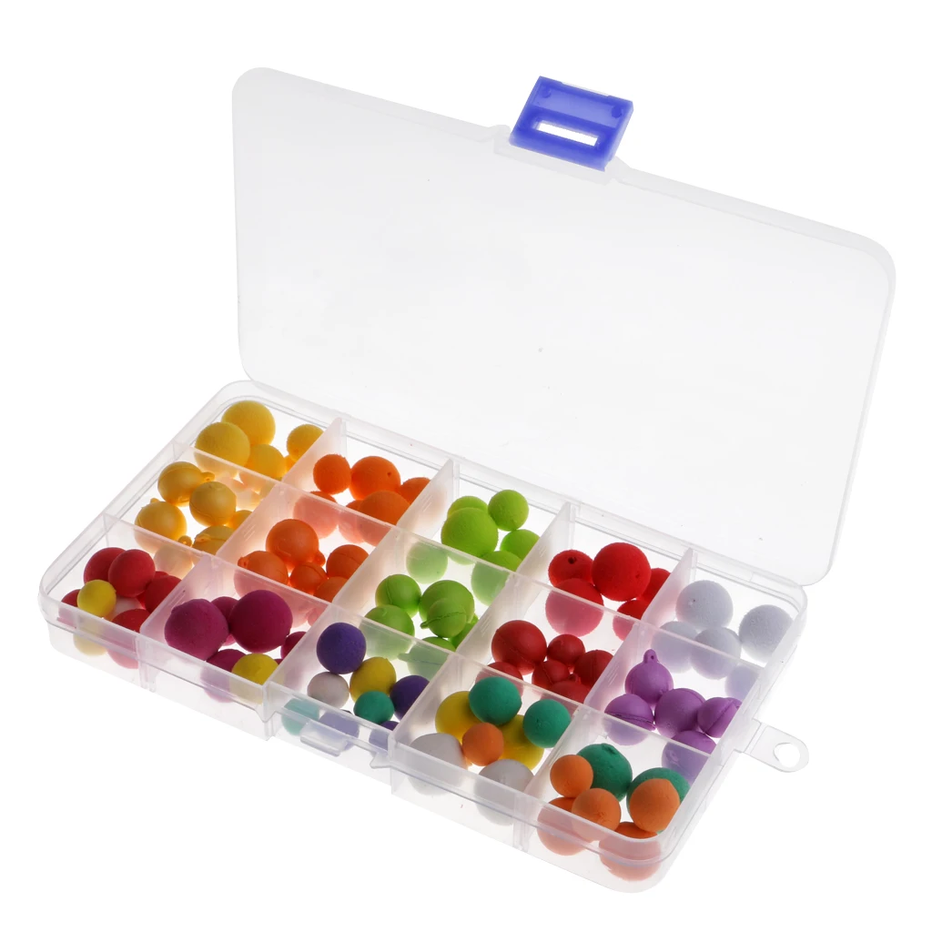 1 Box Smell Carp Fishing Pop Up Bait Boilies Eggs Flavor Floating Ball Fishing Beads Feeder Artificial Carp Lures Hair Rig