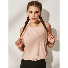 Женские топы для йоги с открытой спиной, быстросохнущие упражнения, Женская Спортивная одежда для тренировок, спортивные футболки, топ для фитнеса, женская рубашка Спортивная одежда