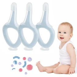 Brosse à dents en Silicone pour bébés, soins dentaires pour bébés, Portable, jouets de dentition pour tout petits 
