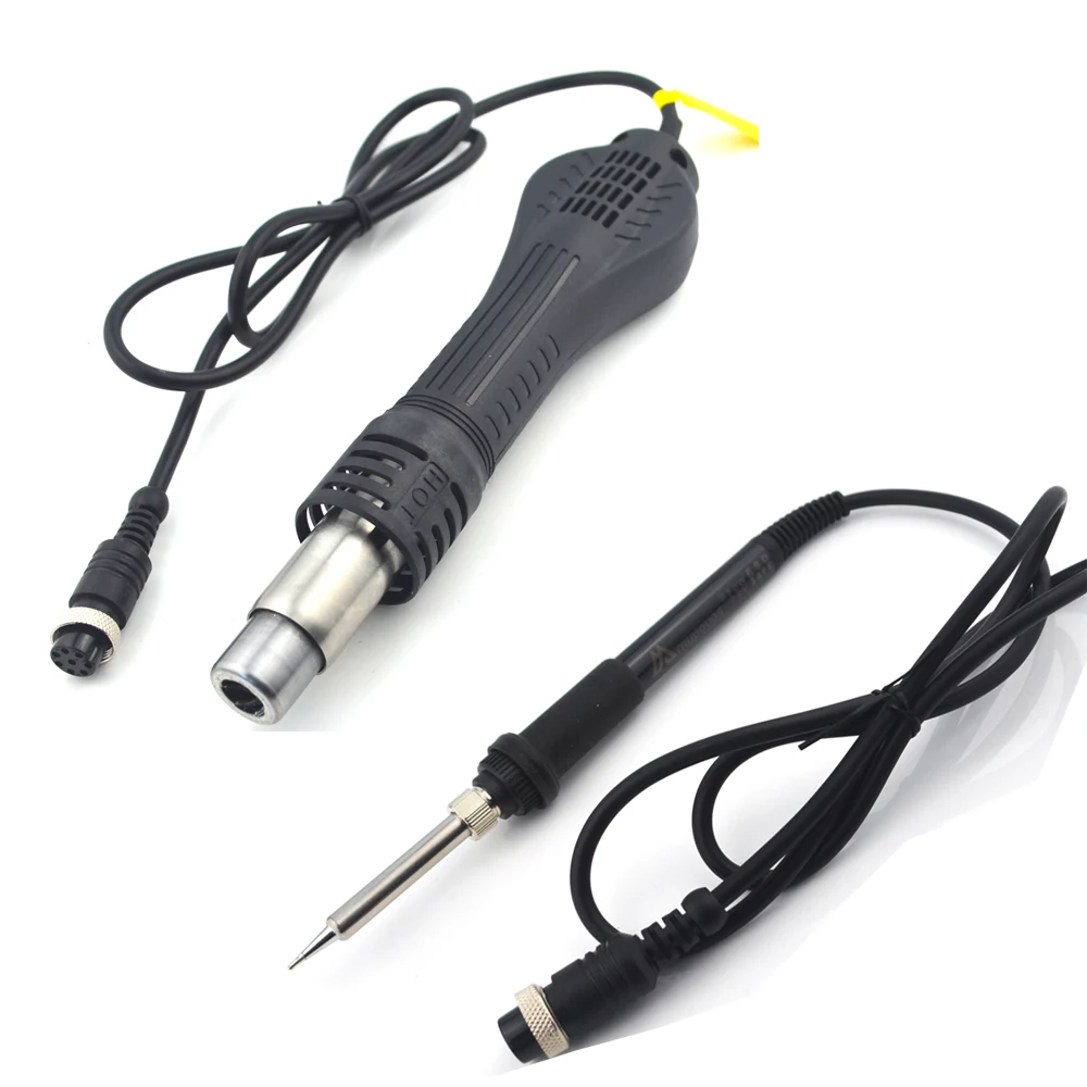 2 IN 1 800W LED Digital Soldering Station Hot Air Gun Rework Station Electric Soldering Iron For Phone PCB IC SMD BGA Welding inverter arc welder