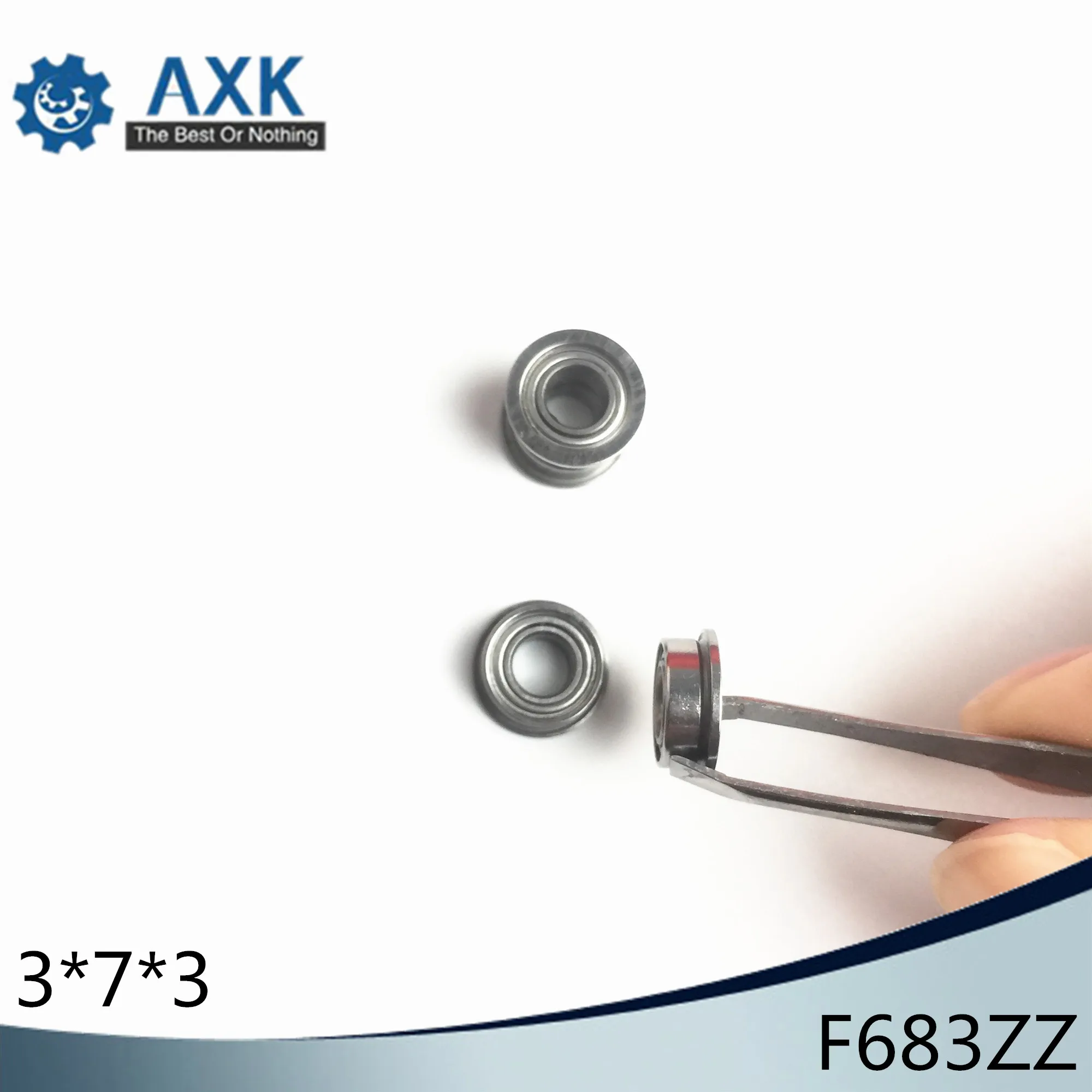 F683ZZ Bearing ABEC-5 (10PCS) 3*7*3 mm Flanged F683Z Ball Bearings F683 ZZ F618/3ZZ