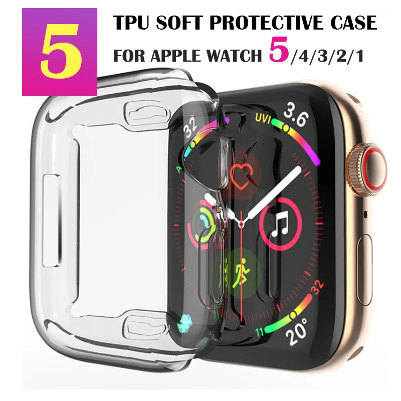 Тонкий чехол для iWatch band 360 часов 3 42 мм 38 Защитная пленка A Watch Series 5 4 44 40 мм|Защита