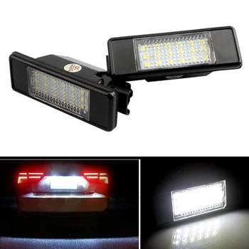 

1pair Canbus LED Car Auto icense Plate Light Lamp Fit for Peugeot 106 1007 207 307 308 406 407 508 for Citroen C2 C3 C4 C5 C6 C8