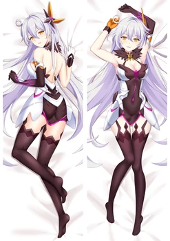 

Anime Honkai Impact 3 Kiana Kaslana Double sided hugging Pillow Case Pillow Cover Pillowcase Peach Skin 2 Way