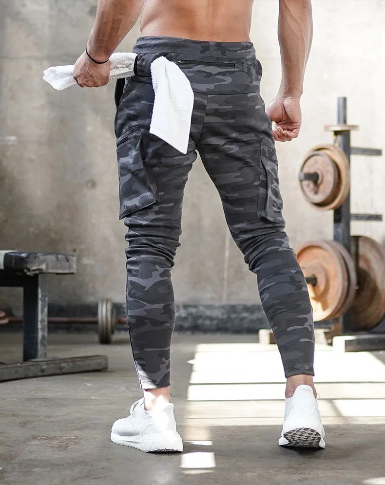 Jogging Men's 2021 Street Pants Multi-Zipper Pocket Muscle Men's Pants Sports Pants Sportswear Men's Cotton Casual Pants best joggers for men