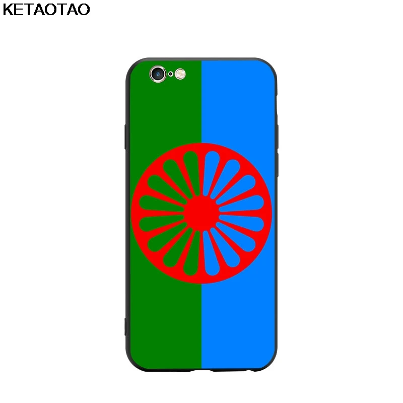 Золотой KETAOTAO Цыганский Римский флаг чехол для телефона s для iPhone 7 8 Plus X XS XR 11 Pro для samsung чехол Мягкий ТПУ резиновый силиконовый - Цвет: Золотой
