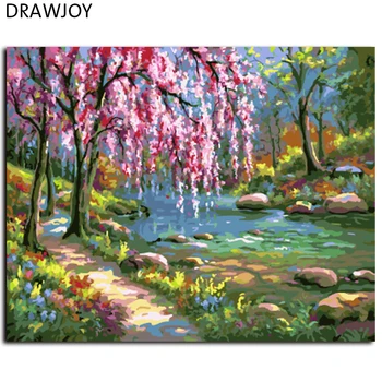 

Frameless Pictures Painting By Numbers DIY Digital Canvas Oil Painting Home Decoration For Living Room Wall Art 40*50 GX7664