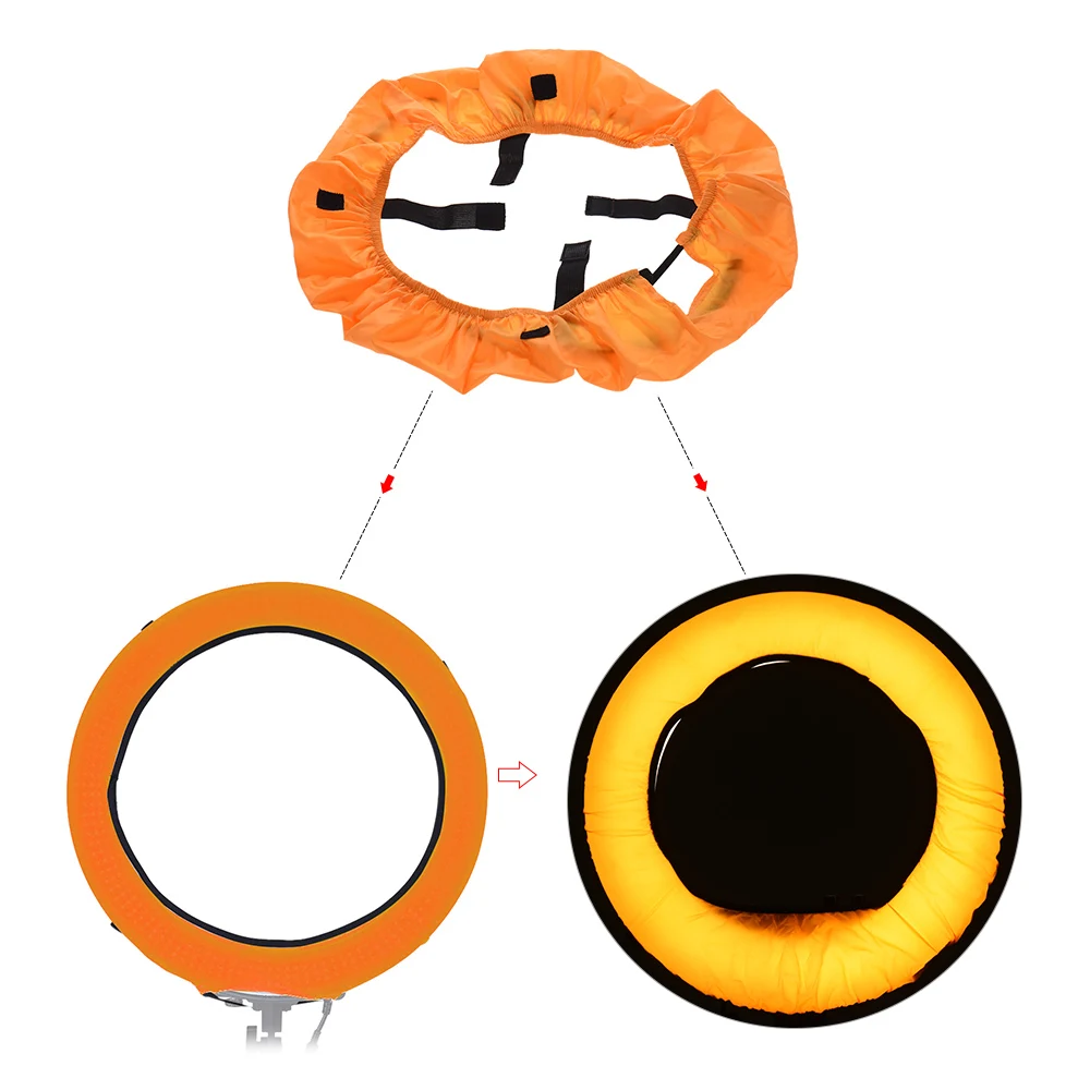 4pcs Photography Ring Light Soft Flash Diffuser Cloth for Andoer LA-650D RL-680S RL-680B Or 18" LED Video Ring Flash Lights