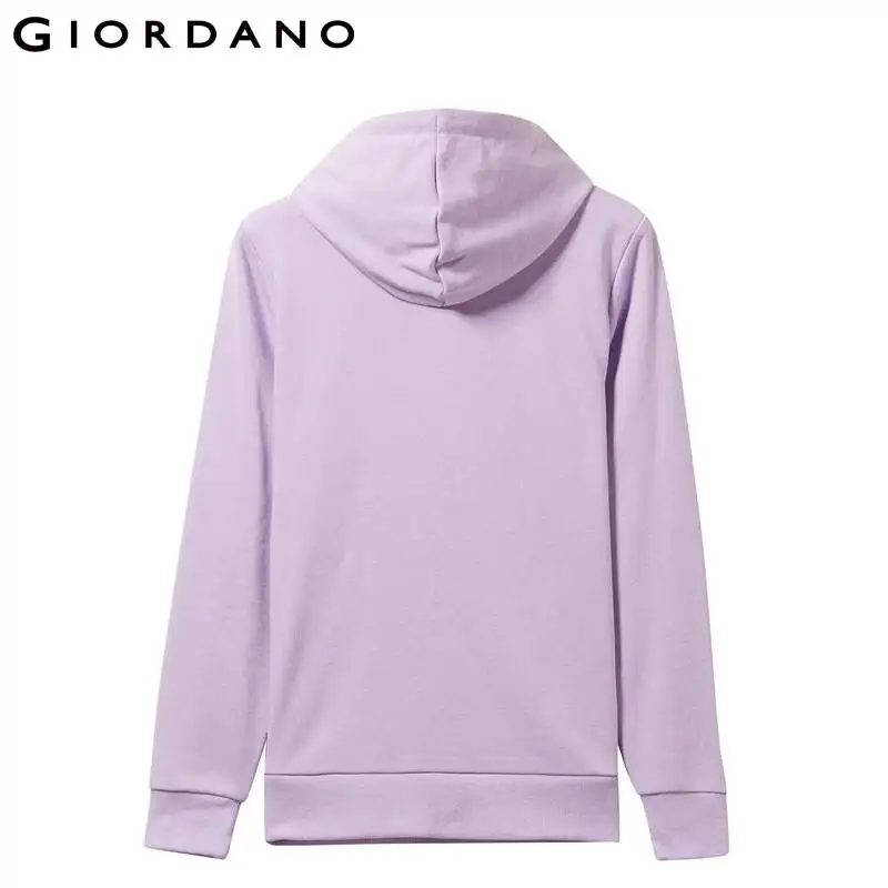 Giordano Женская толстовка, Женская Толстовка-кенгуру, Толстовка С Карманами, Soild цвет, легкий, эластичный, прочный, Femme пуловер 05329779