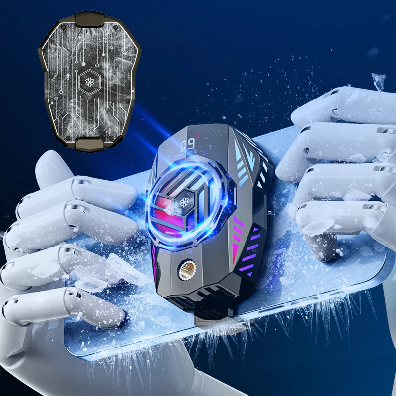 Cooling Fan Phone Cooler Gaming Radiator RGB Semiconductor Silent With