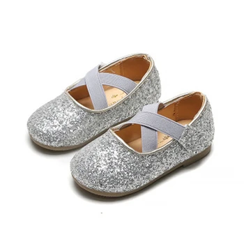 

Spring Children Flats Autumn Girls Princess shoes Soft Kids Casual Leather shoes Loafers Toddler shoes 06A