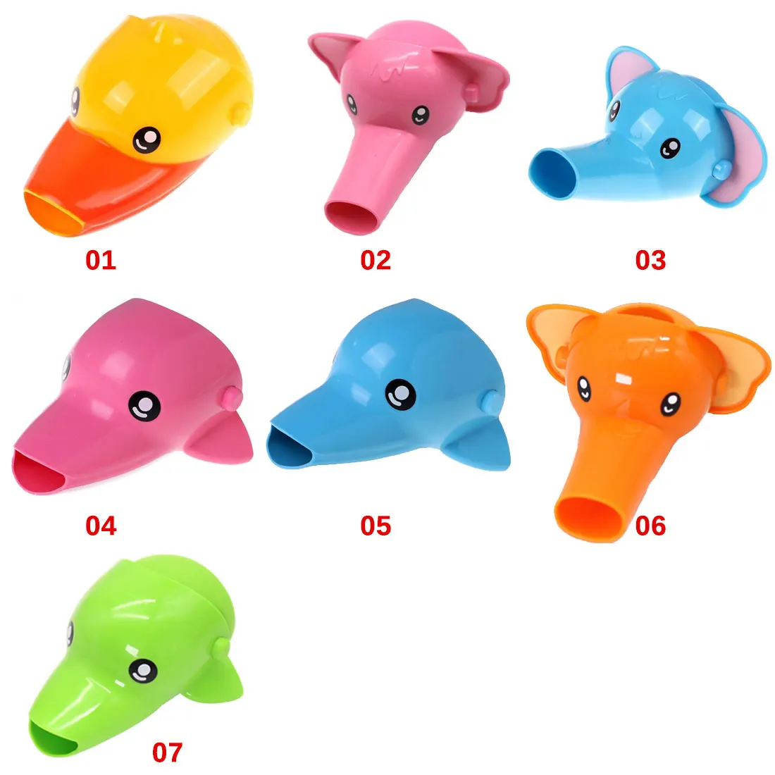 Bath Animal Baby Kid Elephant Dolphin Duck Water Tap Faucet Extender Washing Hands Bath Animal Baby Kid Elephant Dolphin Duck Water Tap Faucet Extender Washing Hands