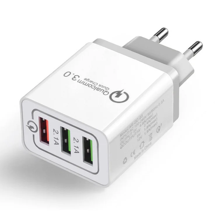 12V QC3.0 Быстрая зарядка 3USB порта быстрой зарядки мобильный телефон зарядное