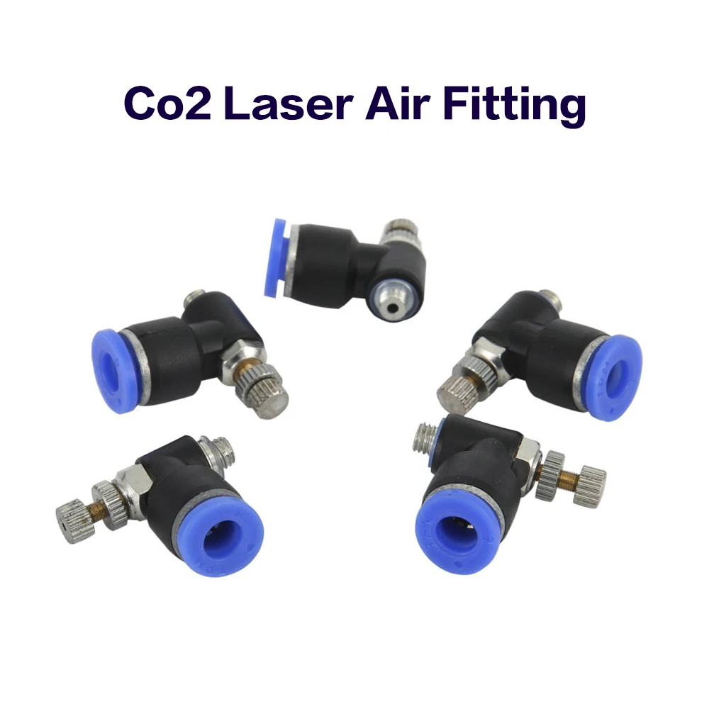 LSKCSH 5 шт./лот Co2 высококачественный воздушный фитинг/Регулятор воздуха для CO2 лазерной резки/Лазерная режущая головка