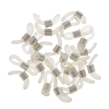 

25pcs DIY Jewelry Rubber Connectors Ends For Glasses Holder Eyeglass Chain 20mm