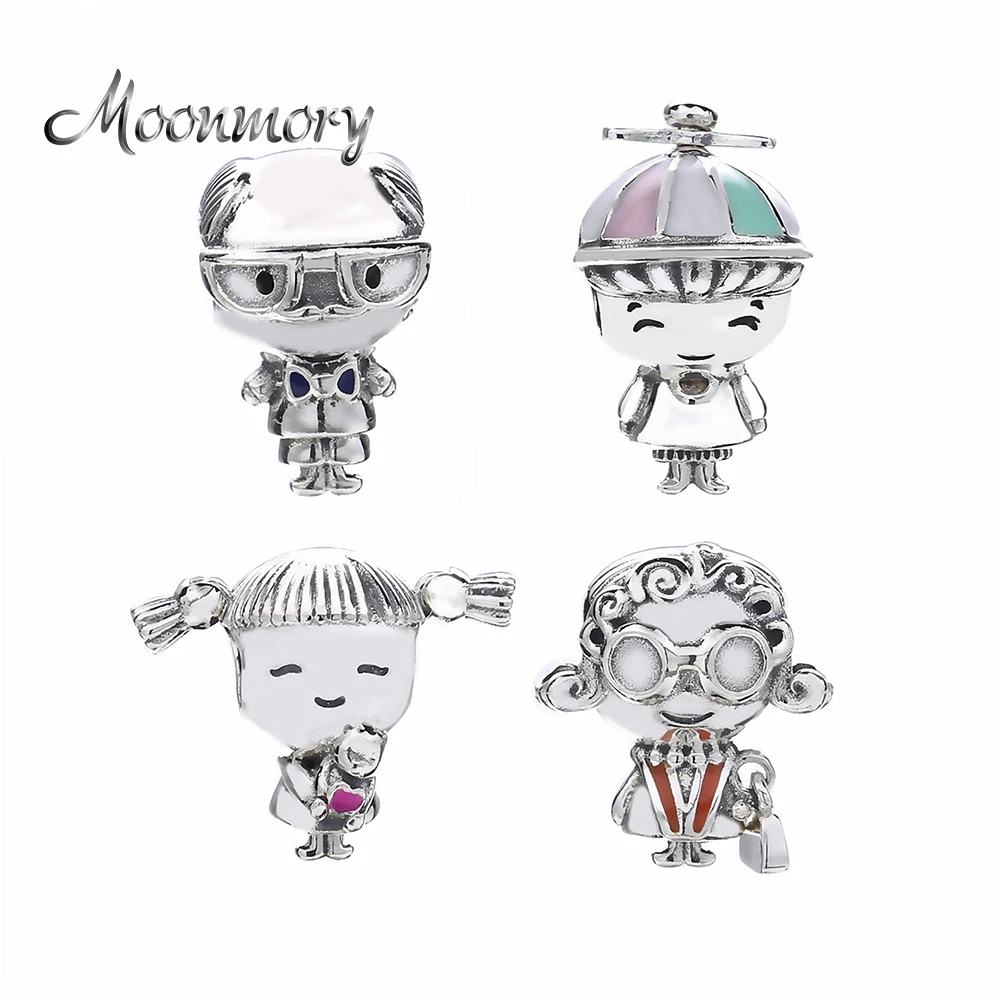 Moonmory 925 пробы Серебряная шляпа с пропеллером для мальчиков Charm & Mrs. Мудрый