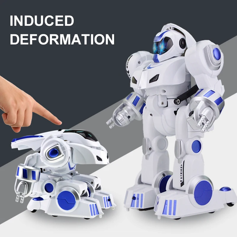 2.4G Remote Control Deformation Robot Intelligent Programming Song Mode English Teaching  Children's Toys Christmas Gift 3