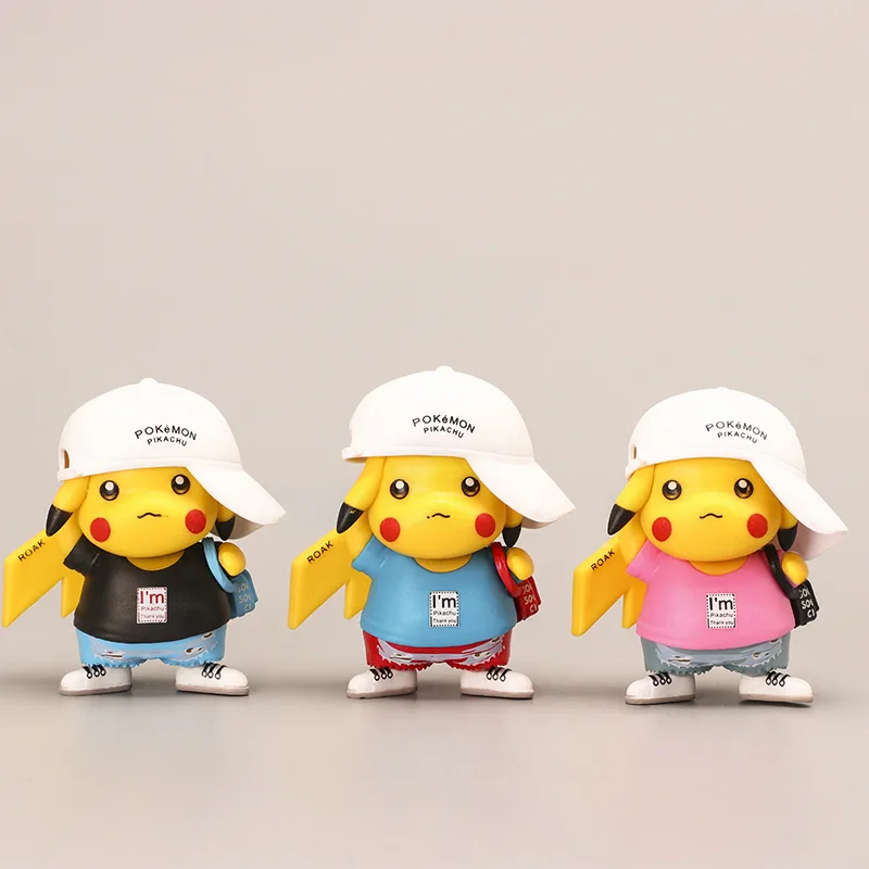 3 шт. Takara Tomy Pokemon Go коллекционные модели 8 см покемон модные Аниме фигурки Пикачу