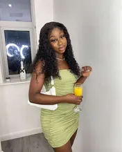 Rebecca Deep Wave-peluca Frontal de encaje 360, pelucas de cabello humano brasileño prearrancado, rizado profundo, 30 pulgadas