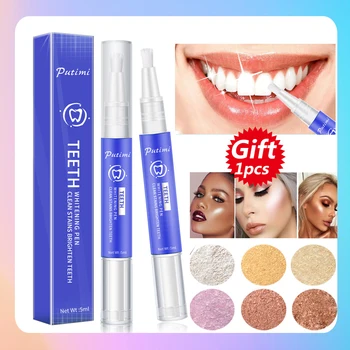 

Teeth Whitening Pen Effective Whitener Gel Teeth Whitening Pen Cleaning Serum Bleach Plaque Stains Yellow Teeth Dental Care Tool